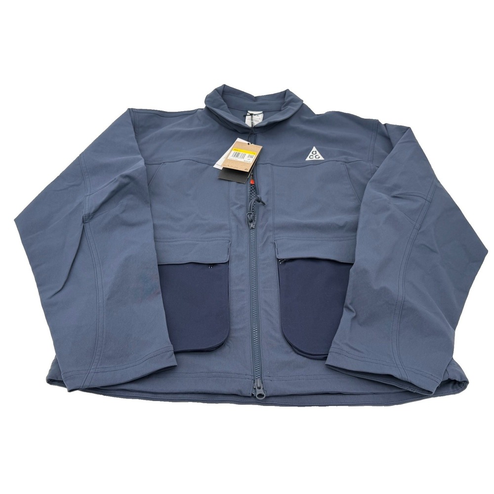 ($225 MSRP) Men's Small- Nike ACG Smith Summit UV Jacket Thunder Blue HV0598-437